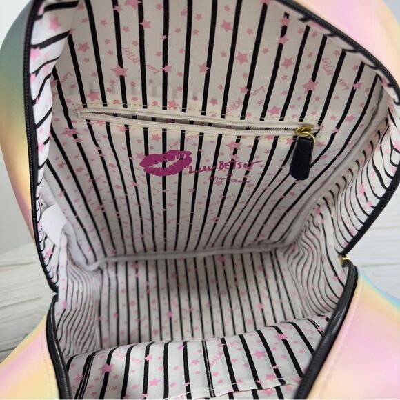 NWT‎ BETSEY JOHNSON OMBRÉ QUILTED BADLEY UNICORN LARGE BACKPACK - Picture 11 of 12